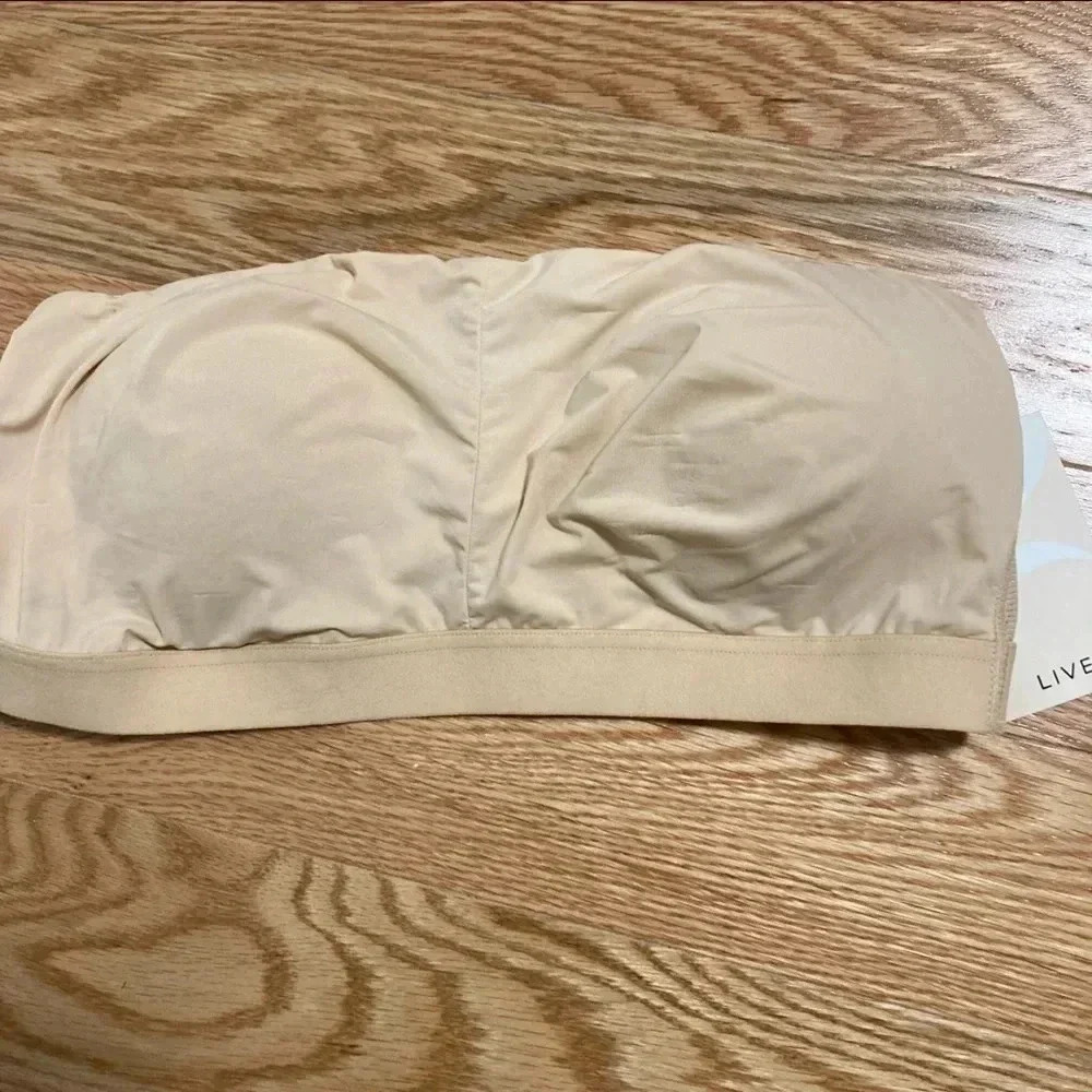 NWT  Lively nude strapless bra